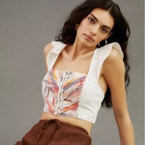 Pilcro Striped Ruffle Cami